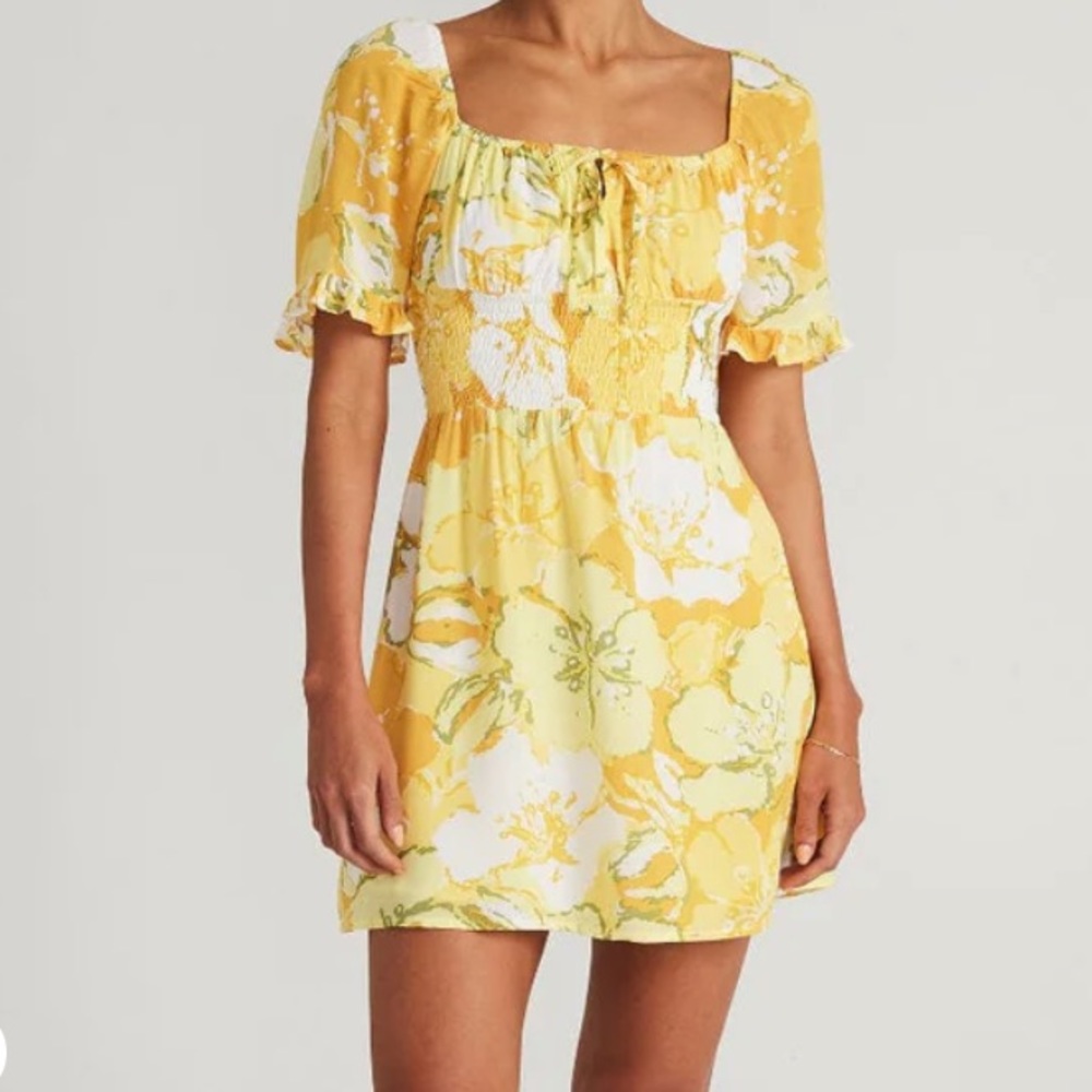 Faithfull the Brand Brand New Lecco Mini Dress in Loretta Floral Print